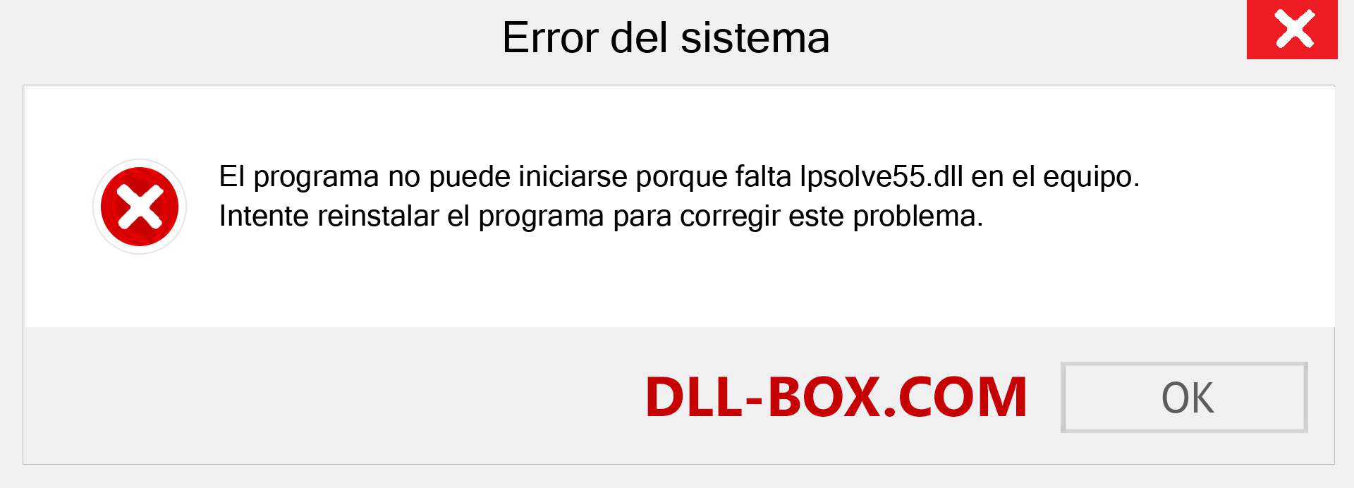 ¿Falta el archivo lpsolve55.dll ?. Descargar para Windows 7, 8, 10 - Corregir lpsolve55 dll Missing Error en Windows, fotos, imágenes